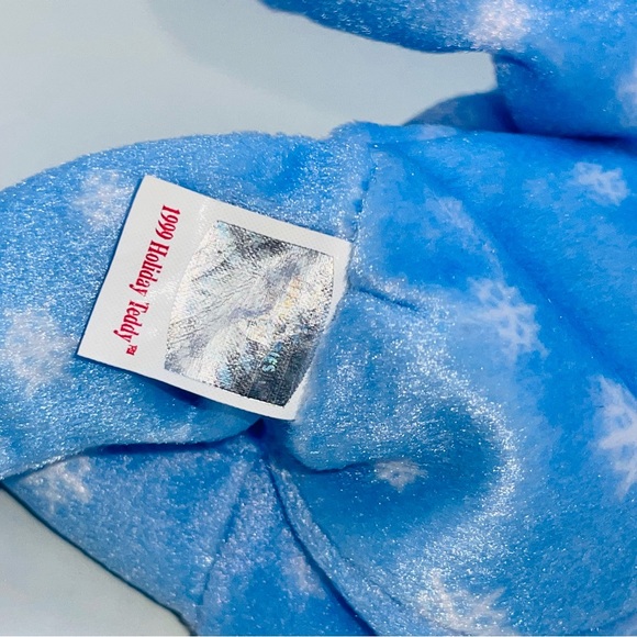 TY 1999 Holiday Teddy Beanie Babies NWT Always Stored in Case Tag Errors Bear - Picture 14 of 16